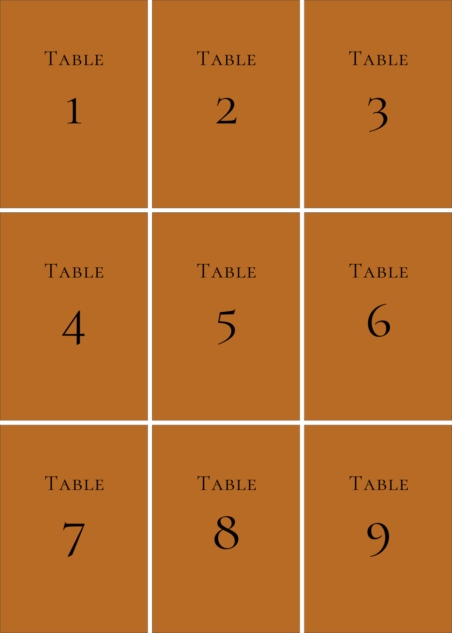 Numéros de Table | Myriam