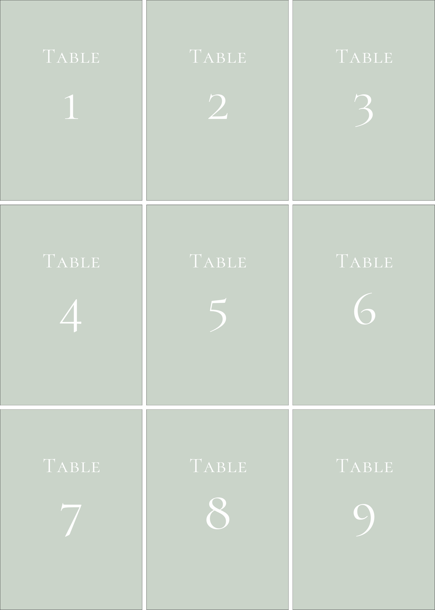 Numéros de Table | Myriam