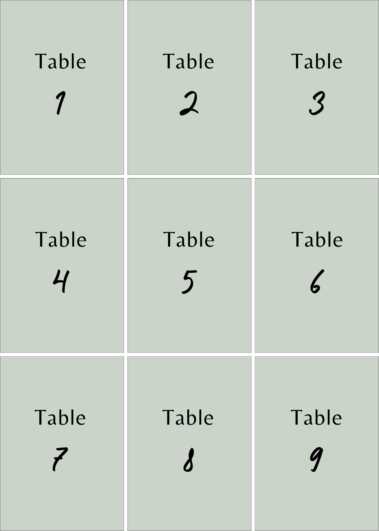 Numéros de Table | Adriana