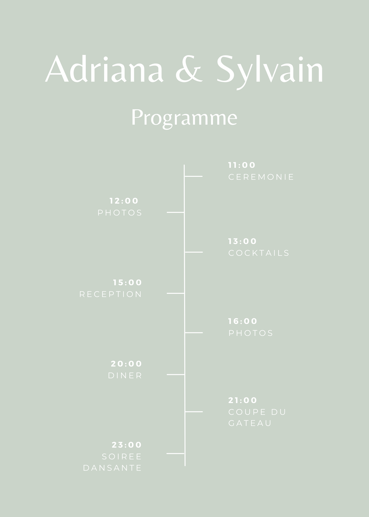 Panneau de programme | Adriana