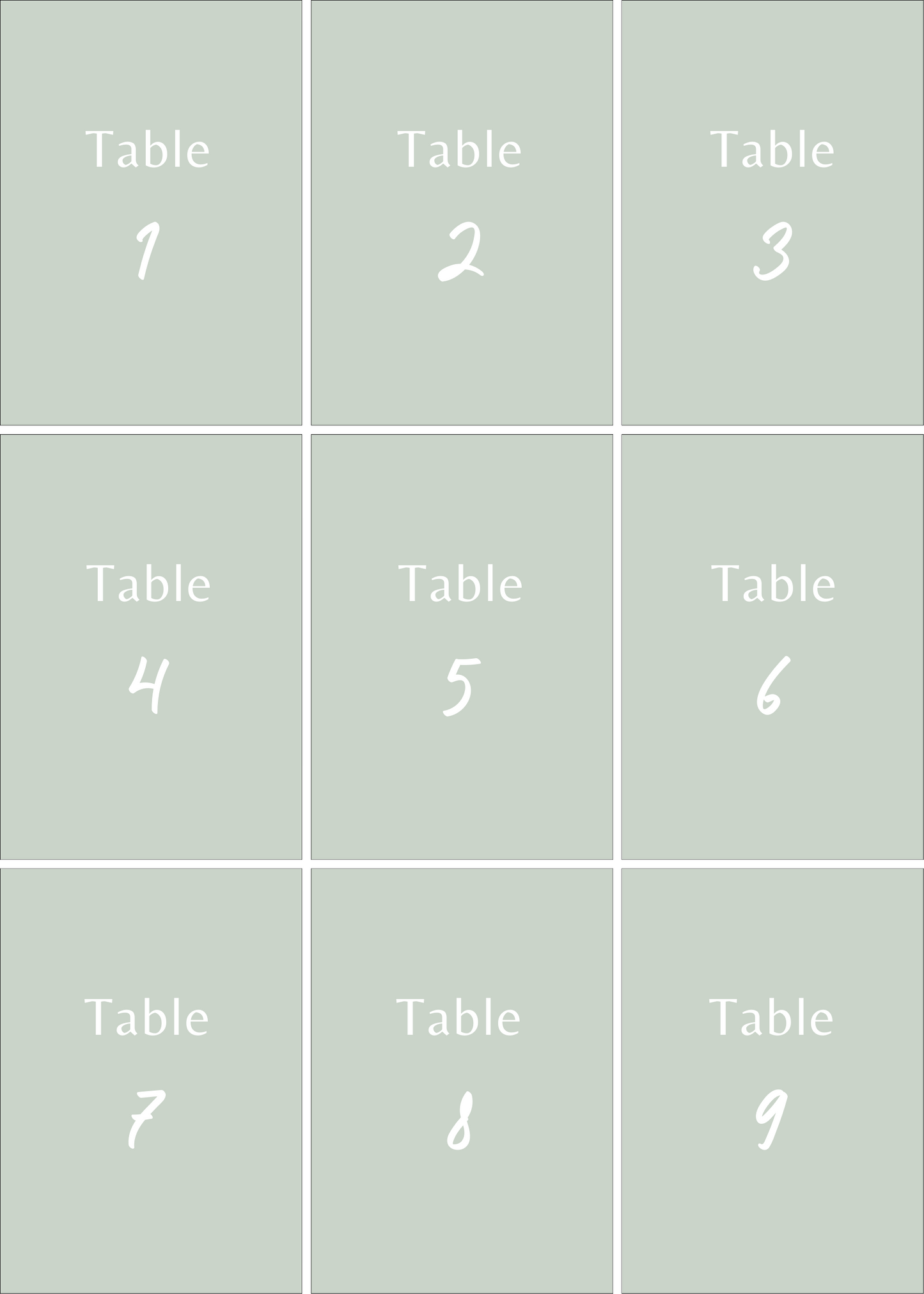 Numéros de Table | Adriana