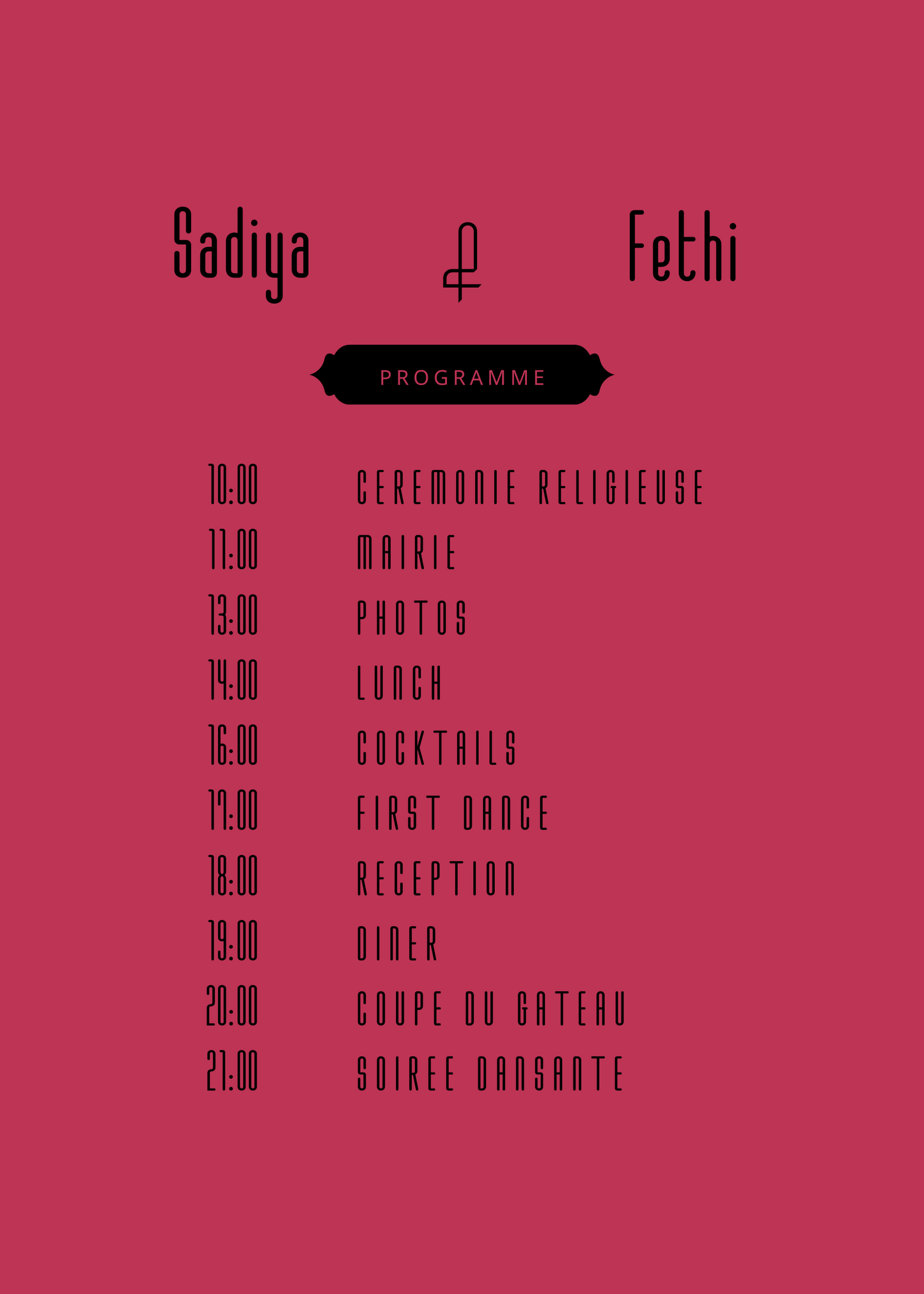 Panneau de programme | Sadiya