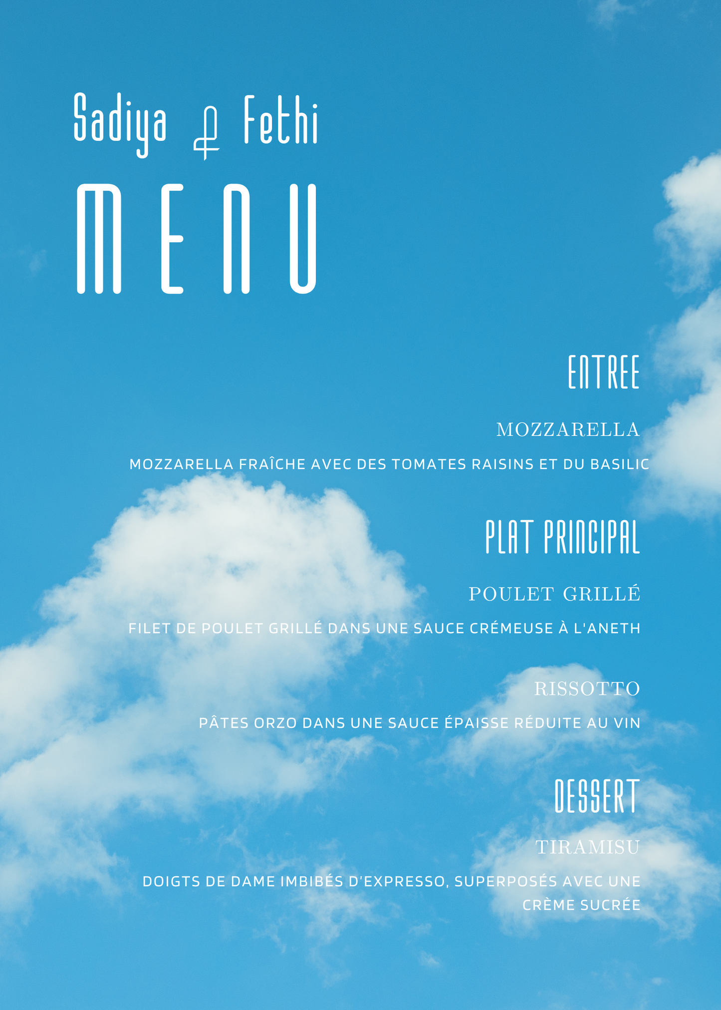 Menu | Sadiya