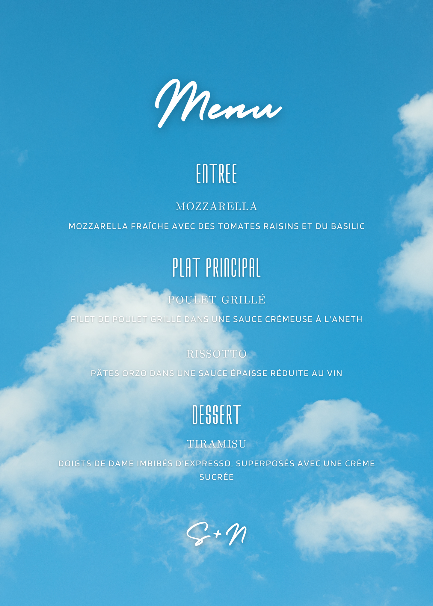 Menu | Sophia