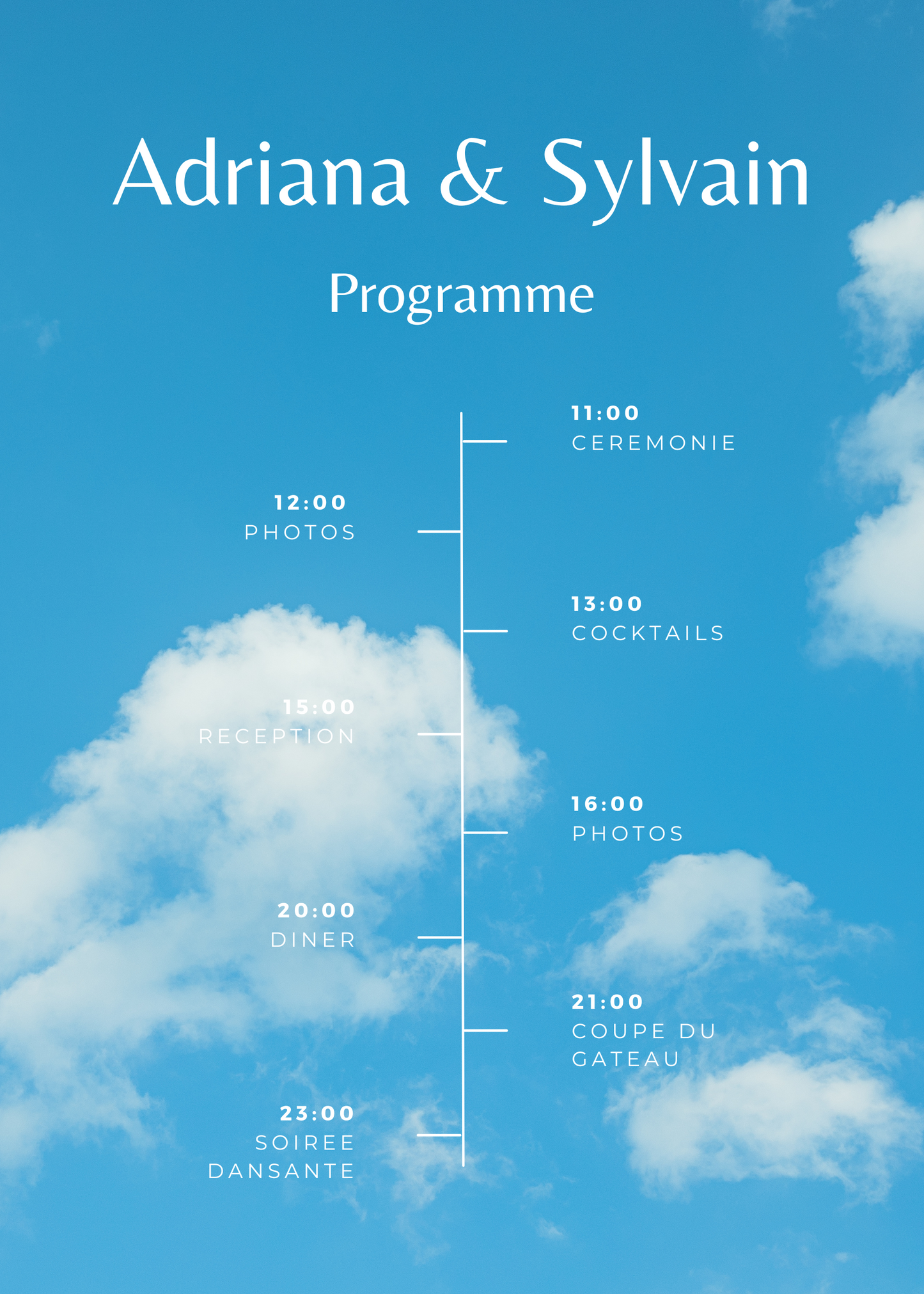 Panneau de programme | Adriana