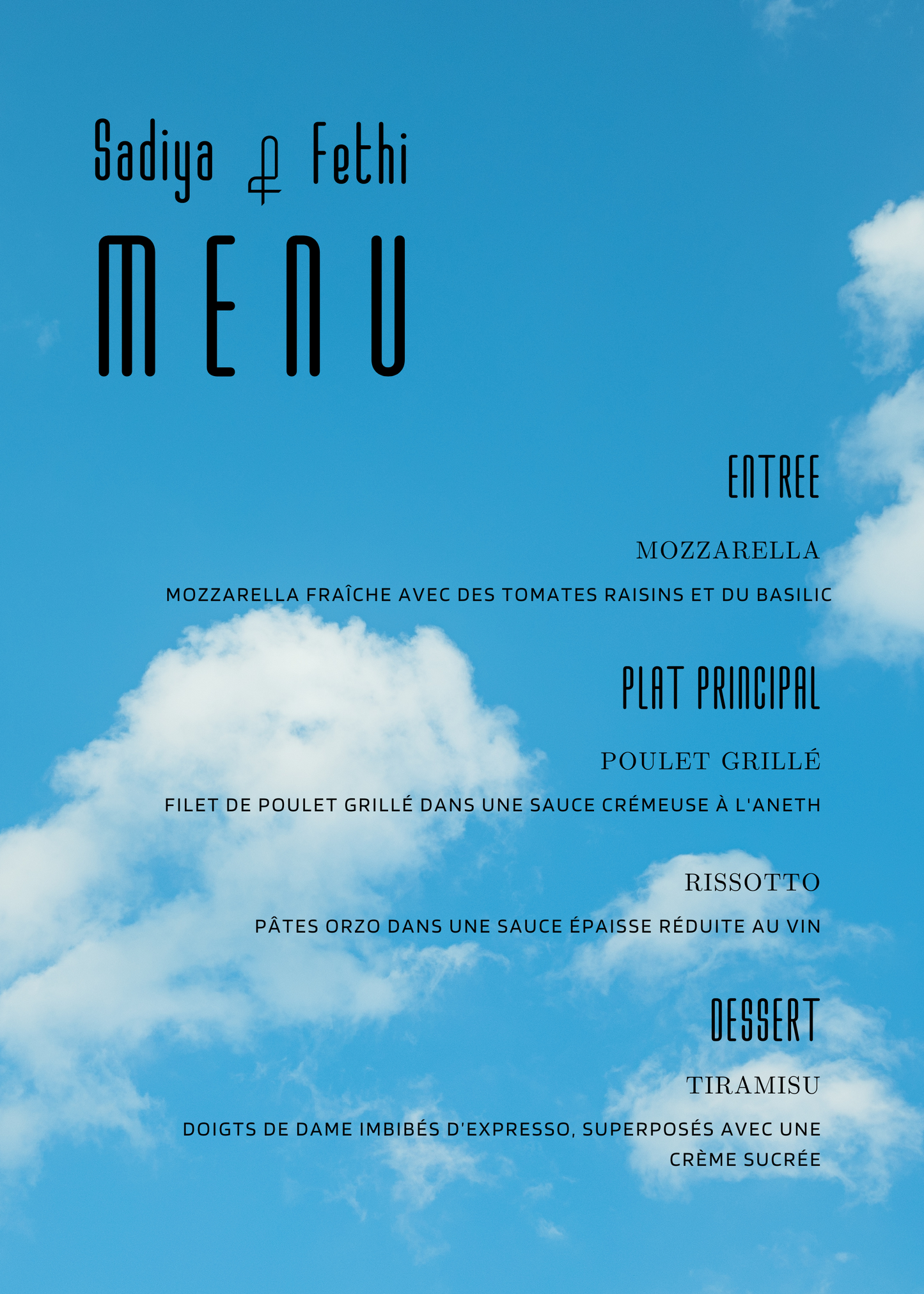 Menu | Sadiya