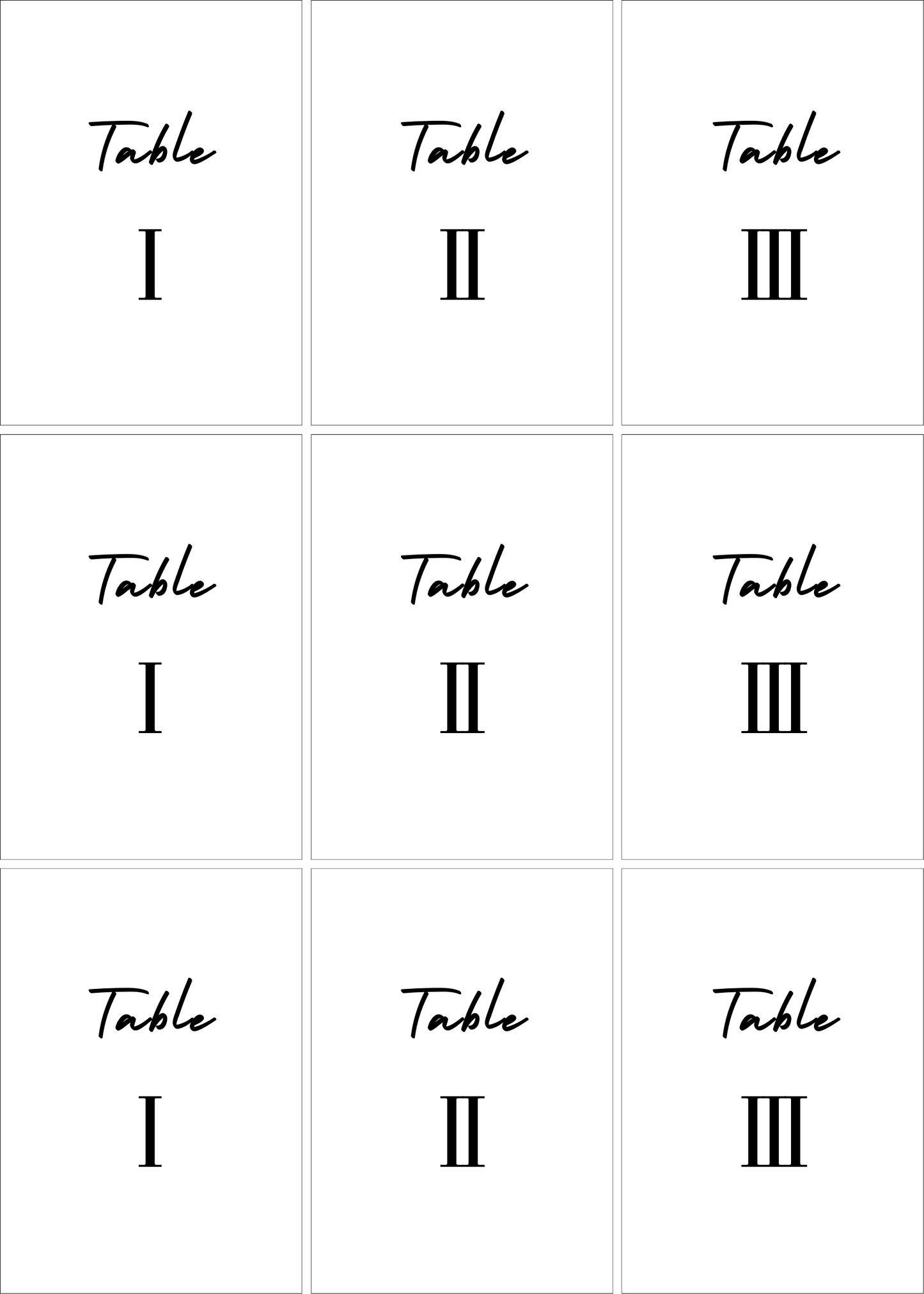 Numéros de Table | Sophia