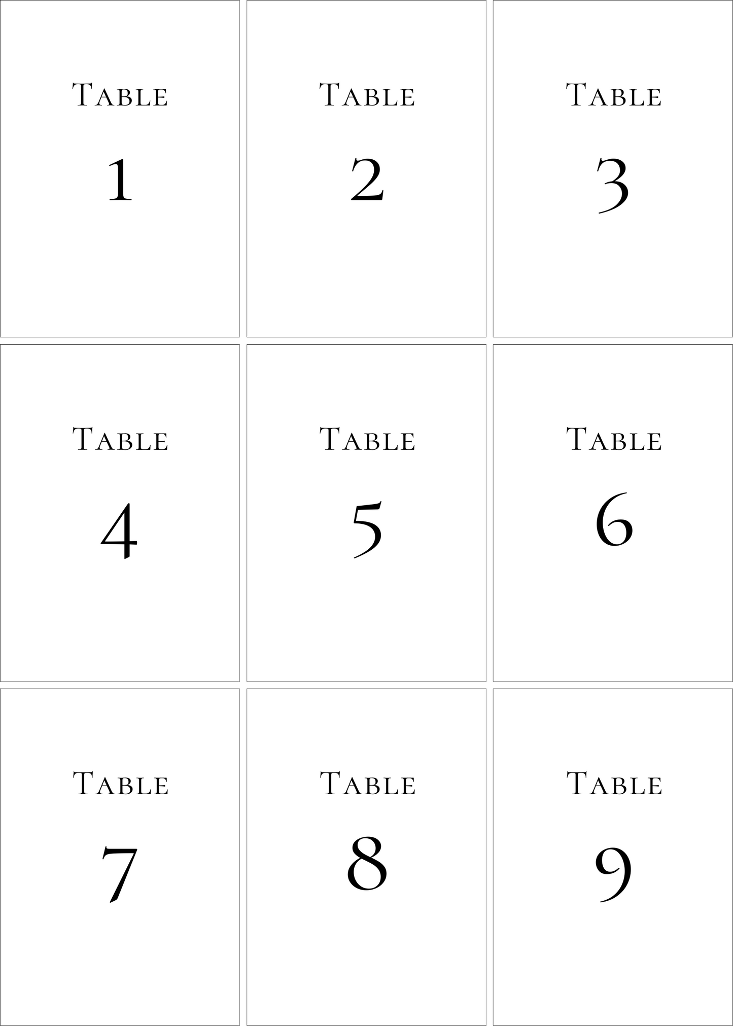 Numéros de Table | Myriam