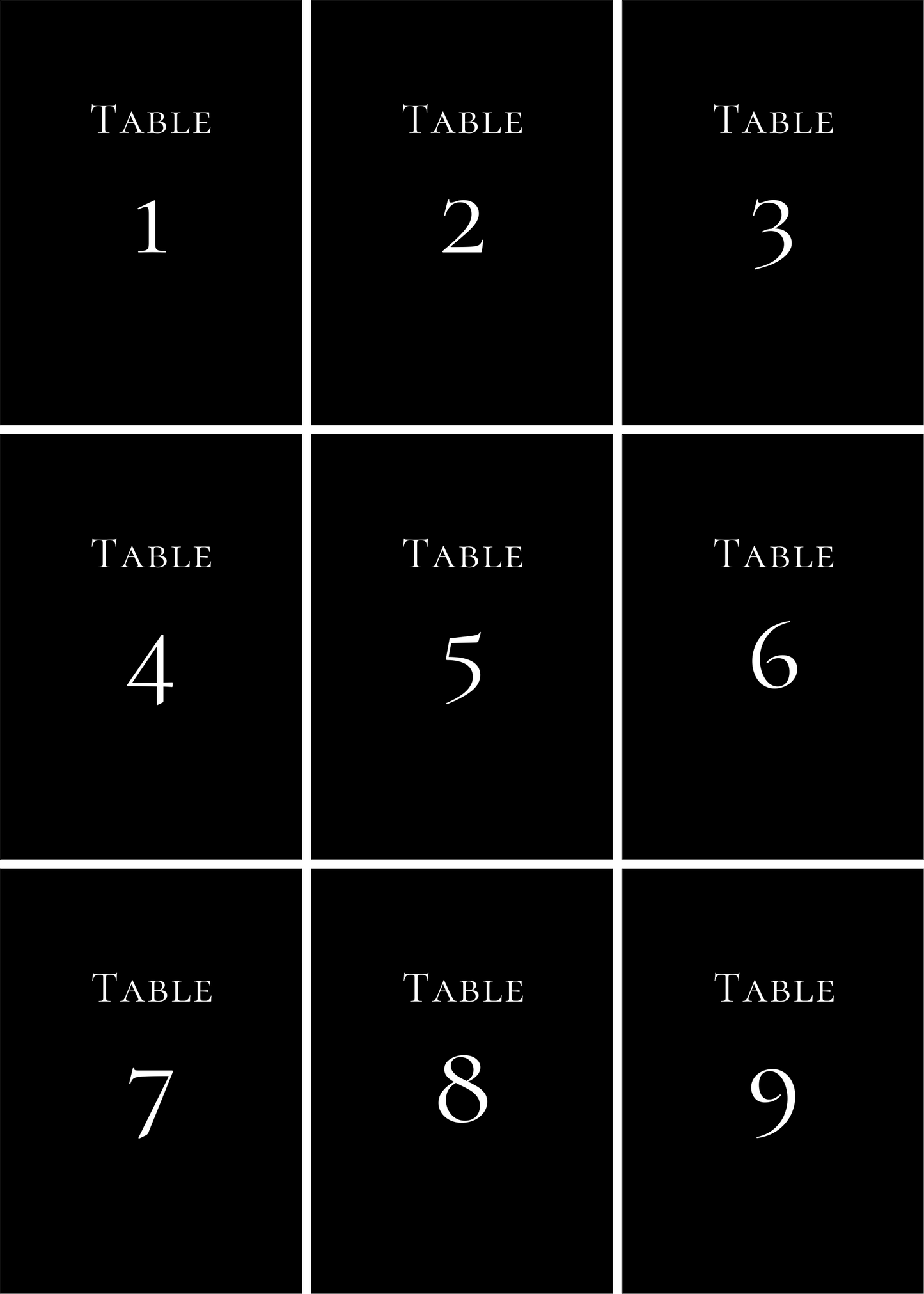 Numéros de Table | Myriam