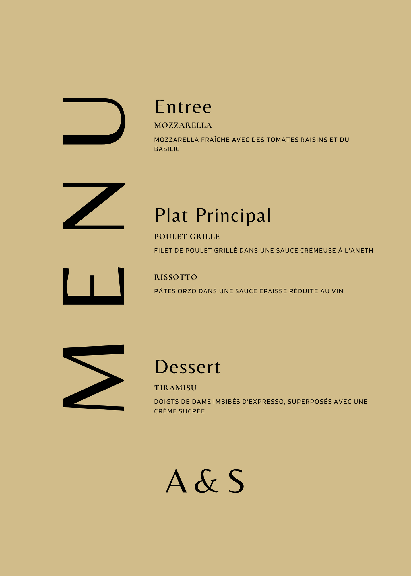 Menu | Adriana