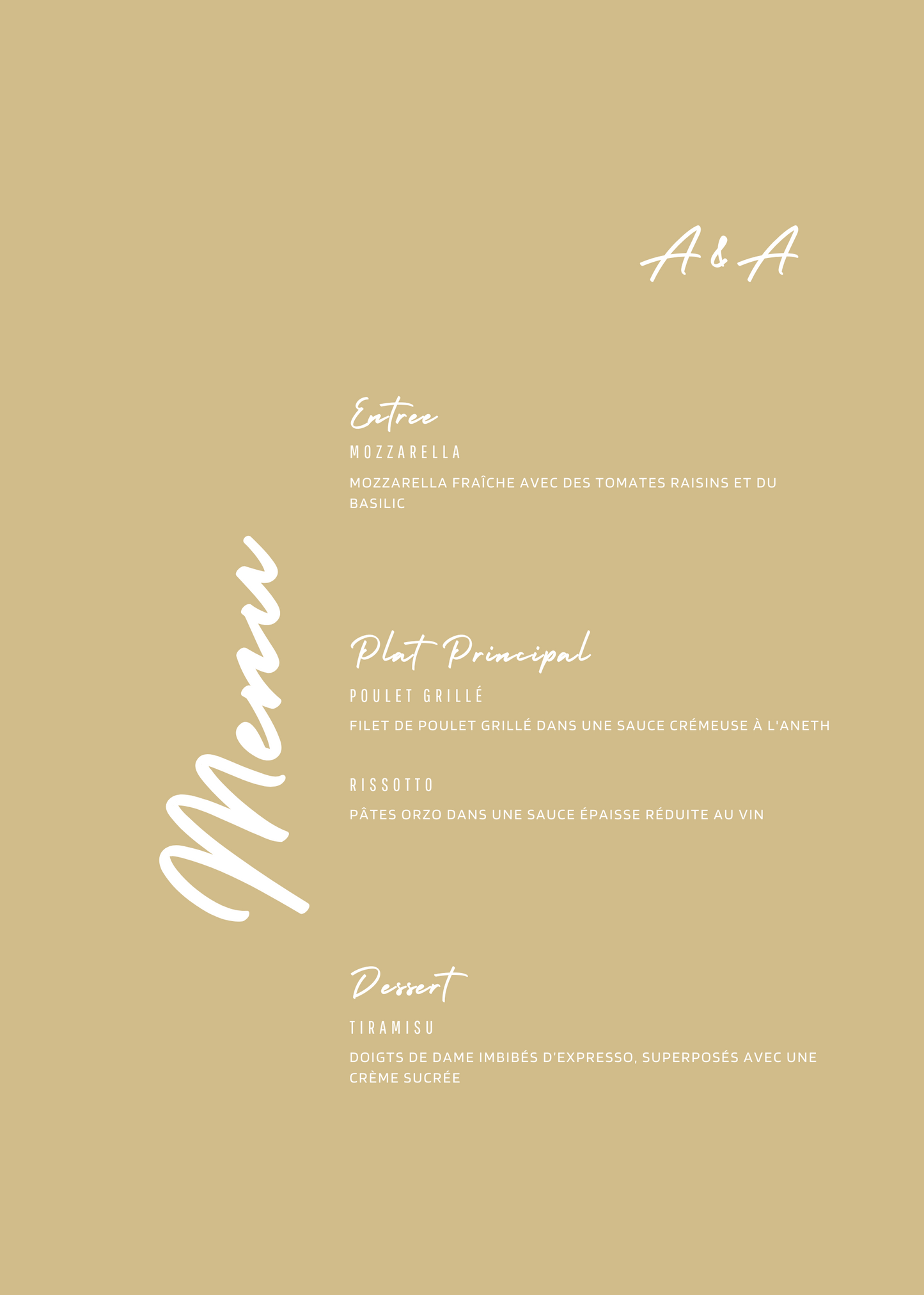 Menu | Ambre