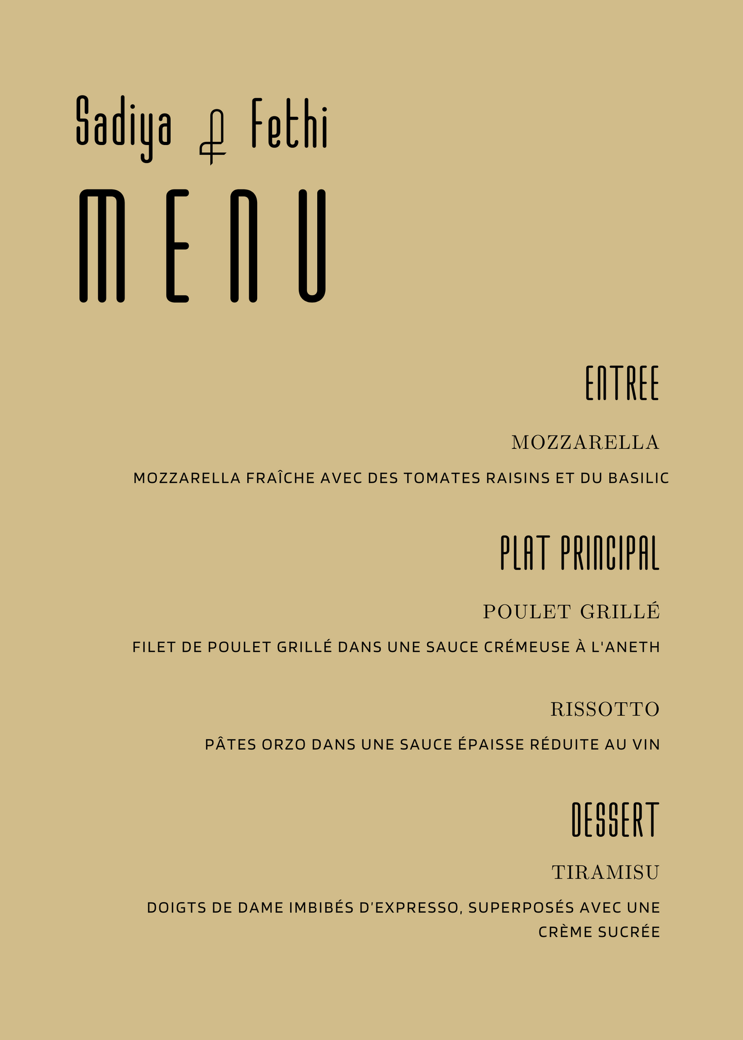 Menu | Sadiya