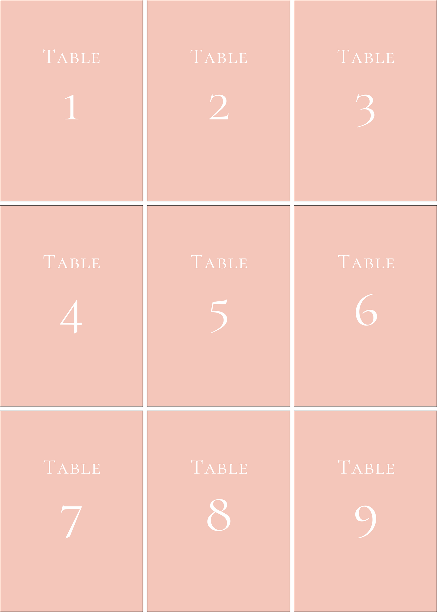 Numéros de Table | Myriam