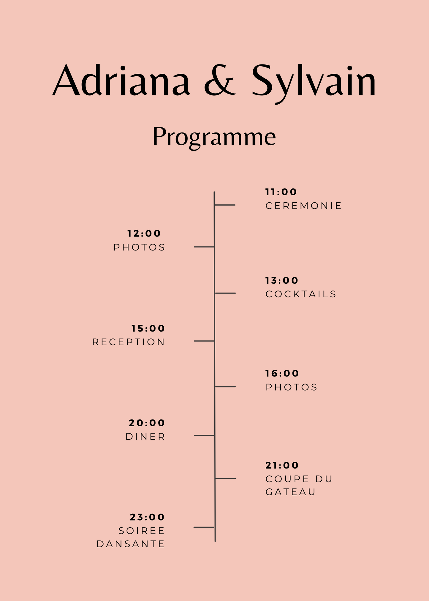 Panneau de programme | Adriana