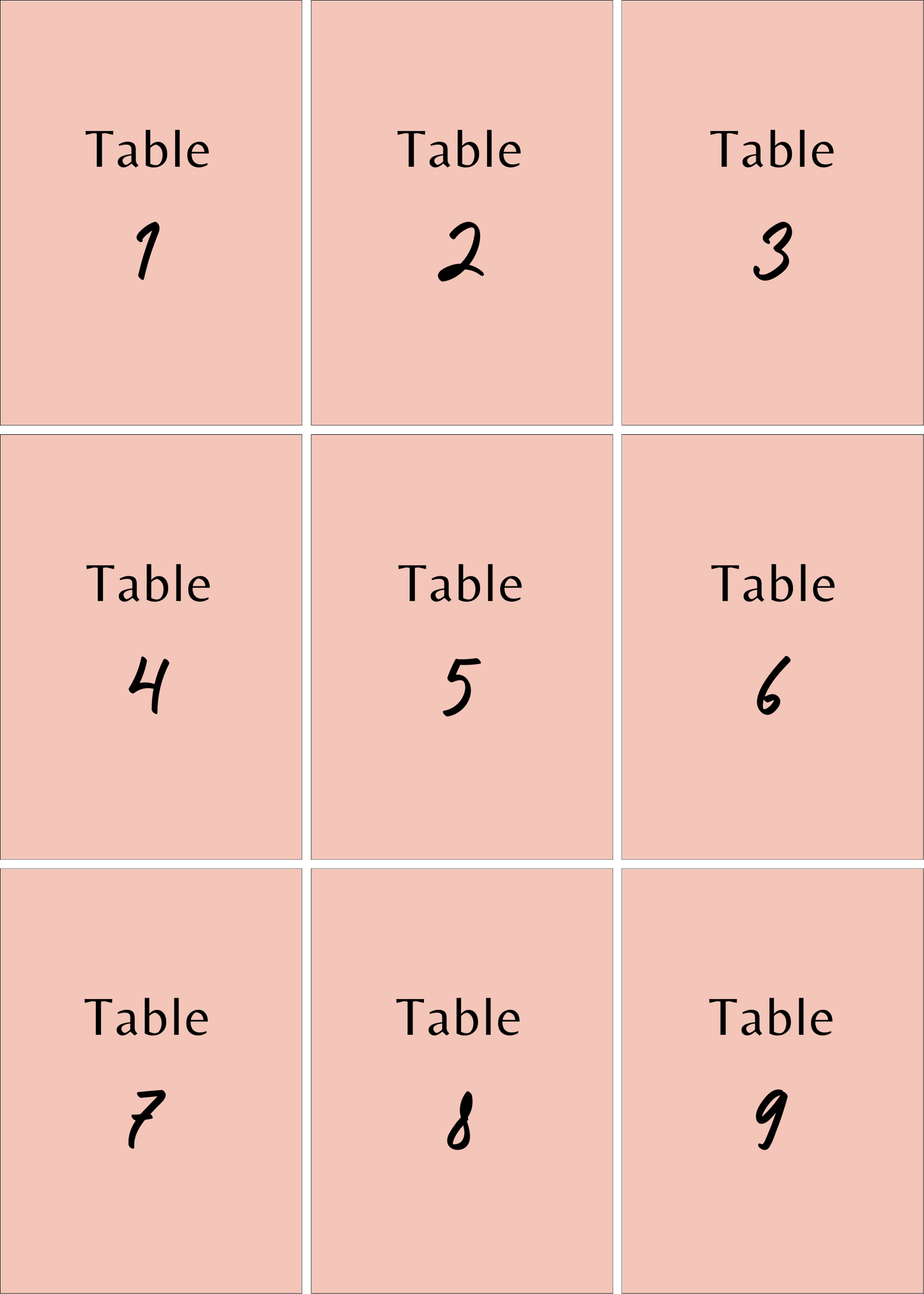 Numéros de Table | Adriana