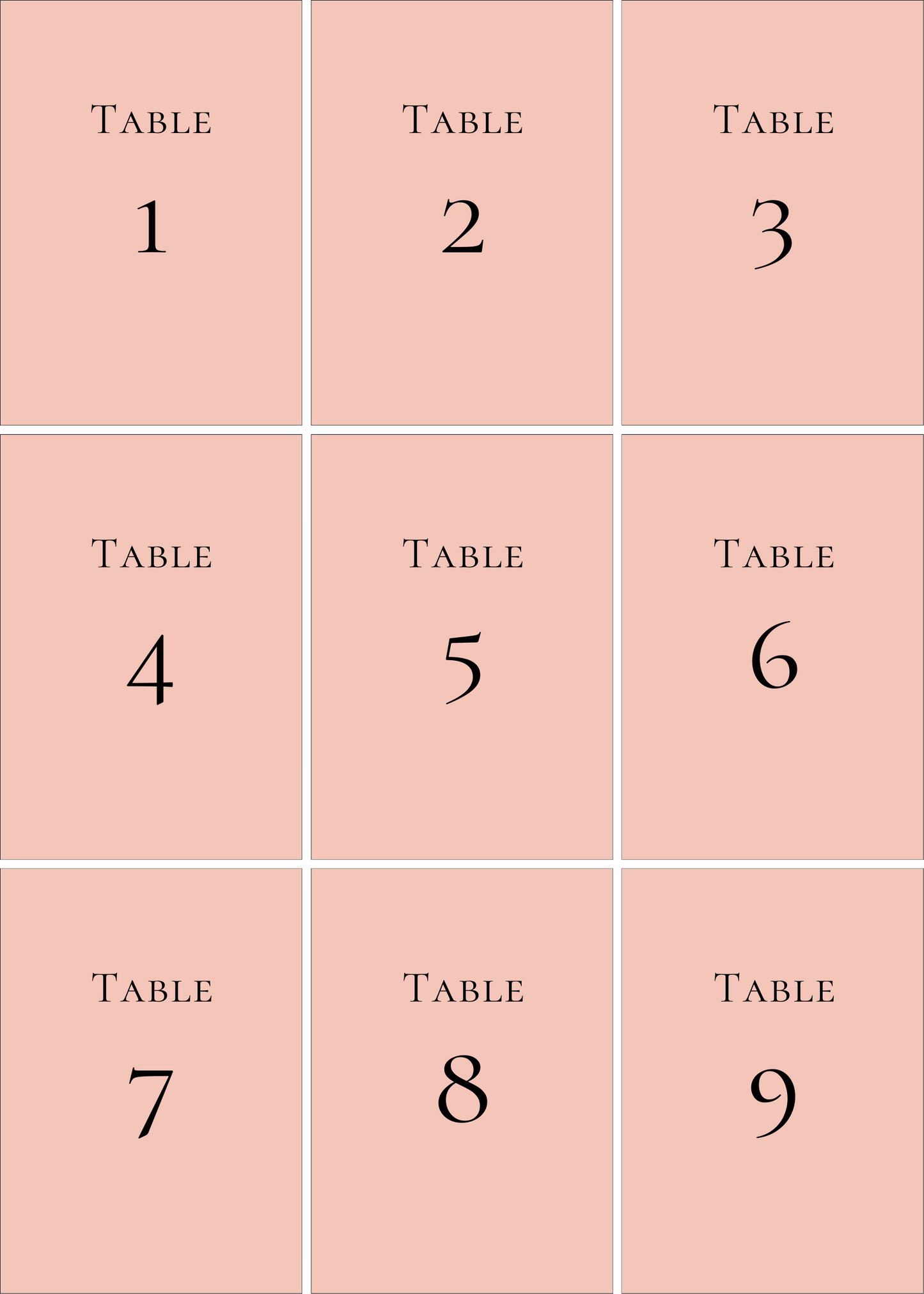 Numéros de Table | Myriam