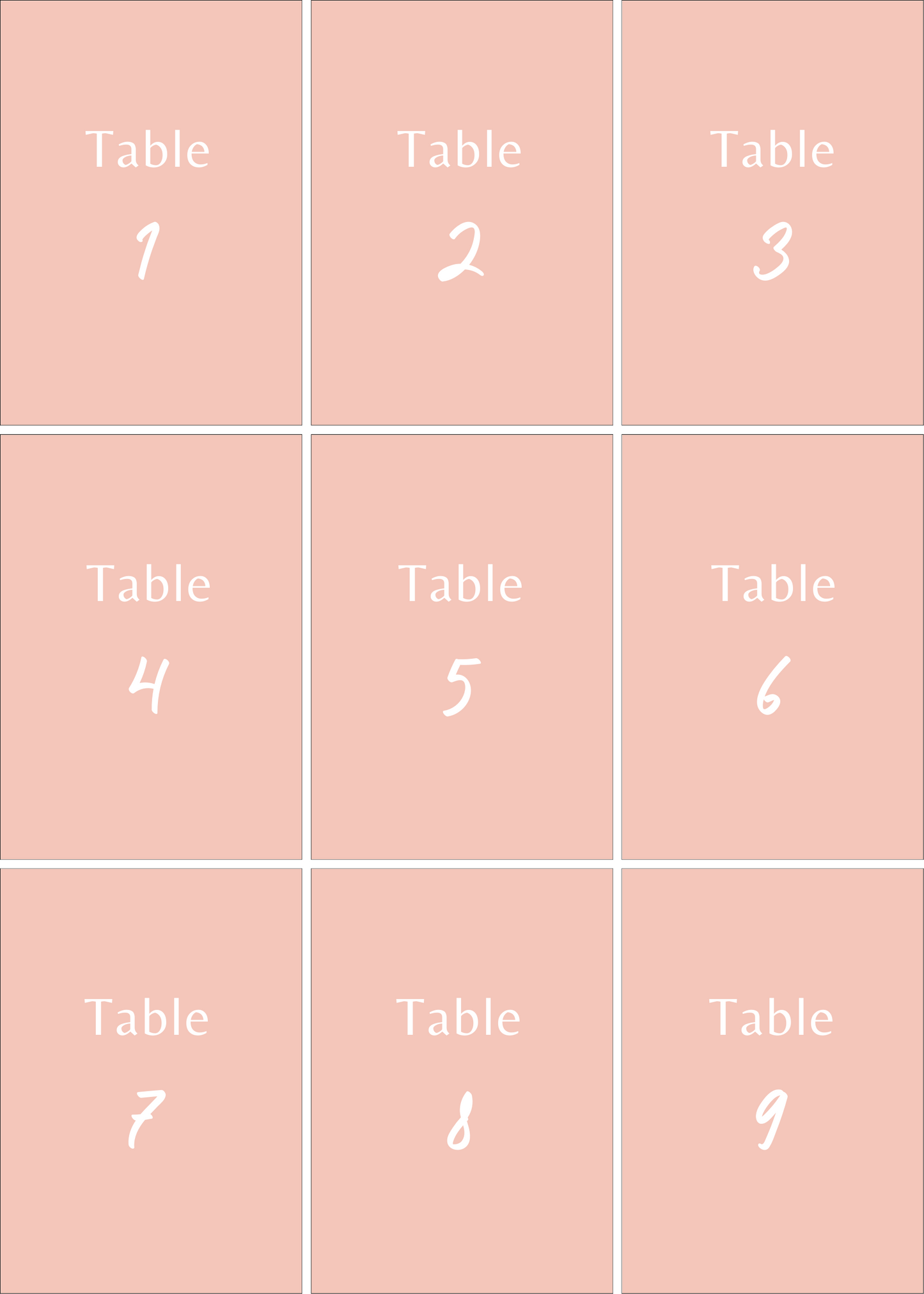 Numéros de Table | Adriana